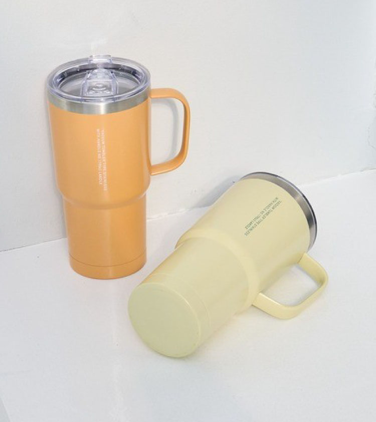 フタ&ハンドル付きタンブラー