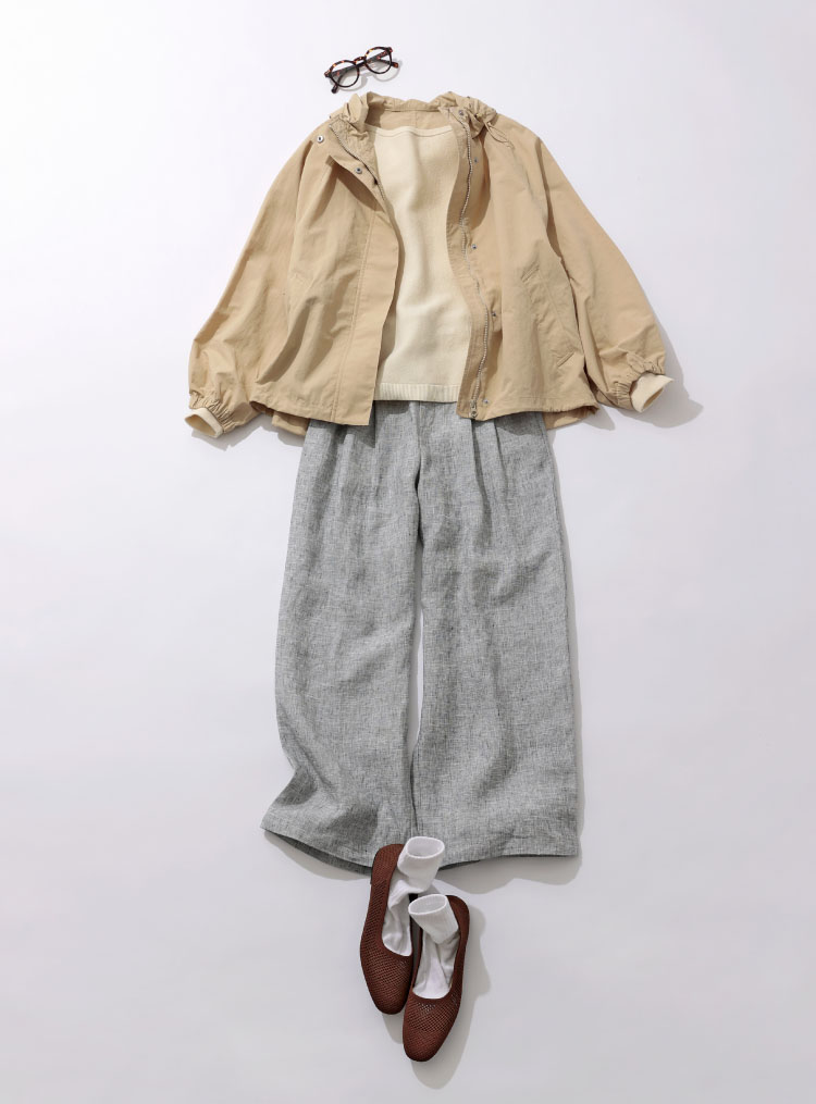 リラックスカジュアルコーディネート