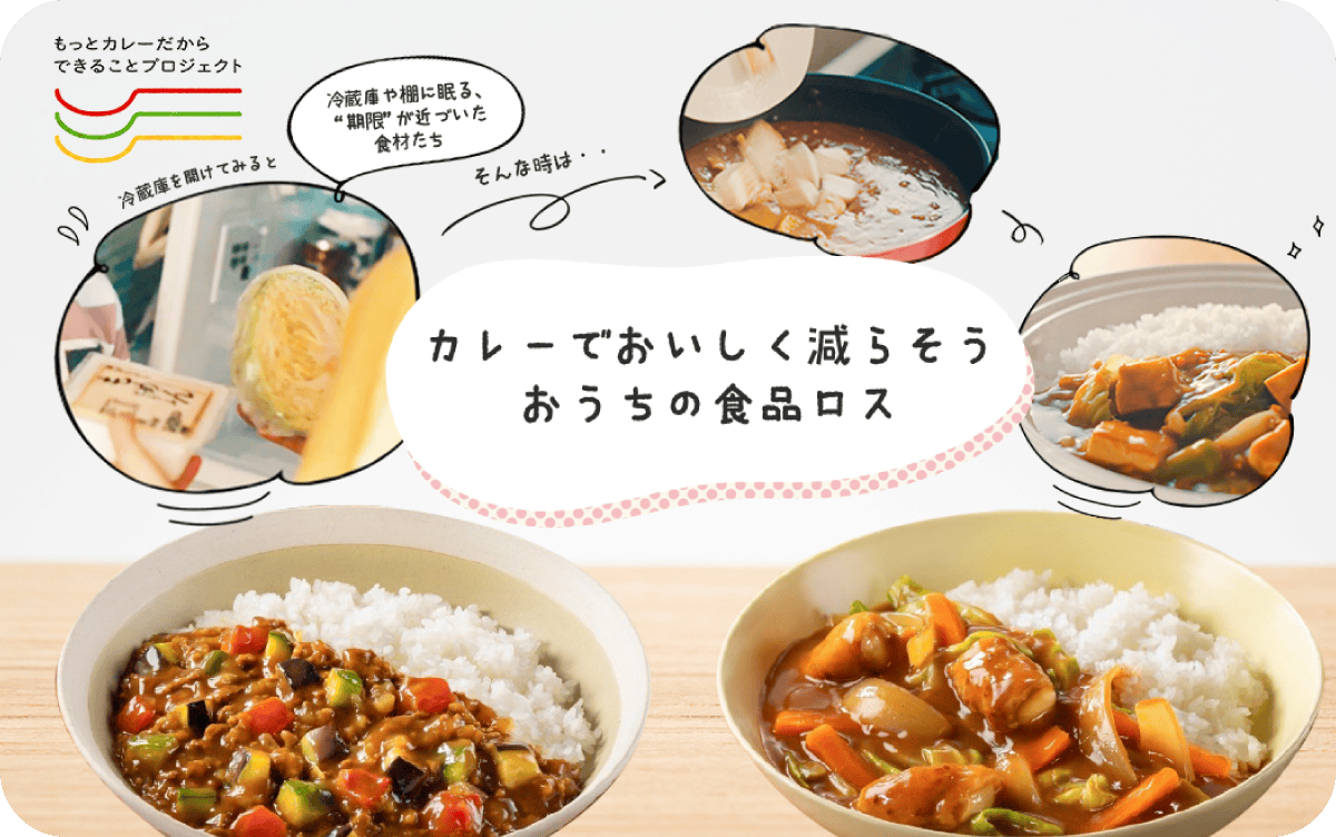 カレーでおいしく減らそうおうちの食品ロス