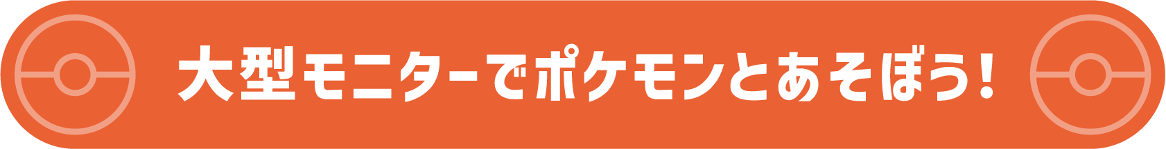 大型モニターでポケモンとあそぼう！