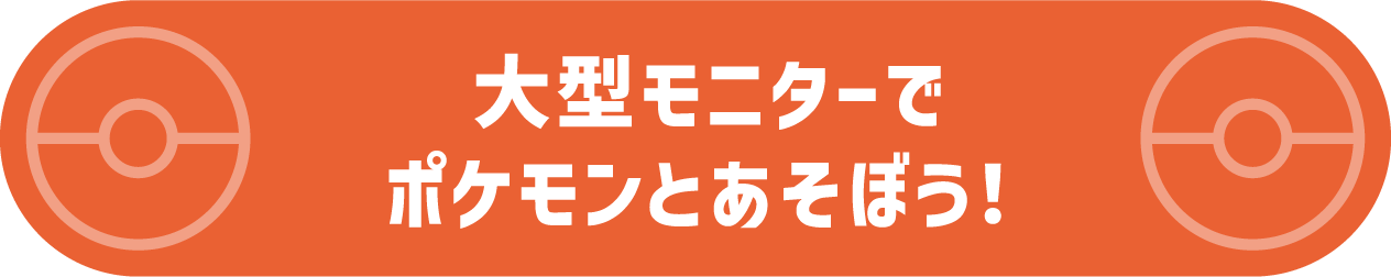 大型モニターでポケモンとあそぼう！